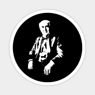 Thomas Edison Portrait Magnet